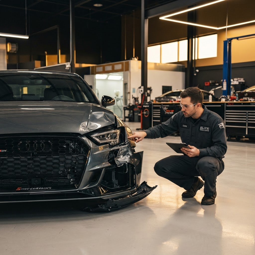 Collision repair damage assessment in Everett MA