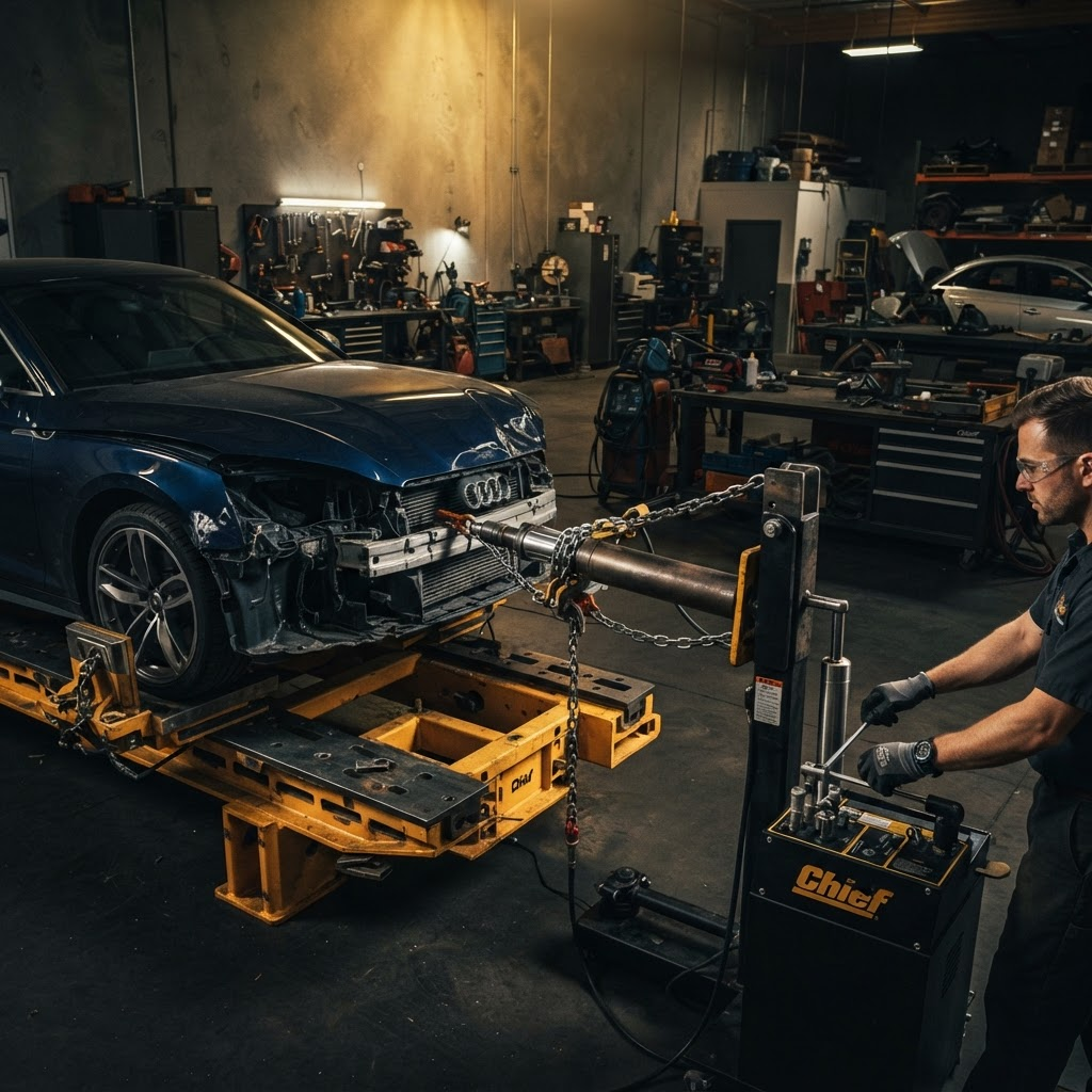 Hydraulic frame straightening equipment in Everett MA